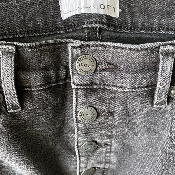 Made and Loved Loft High Waist Flare Crop Jeans - Picture 3 of 6